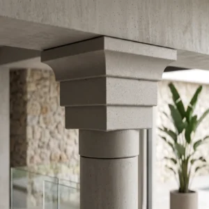 Capiteles cuadrados de unicel para decoración o molde para colar — 10 modelos