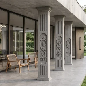 Columnas cuadradas de unicel para decoración o molde para colar — 7 modelos